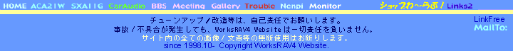 WorksRAV4ネット通販部 しょっぷわ〜ぶ！トップページボトムバー